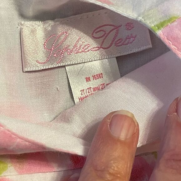 Sophie Dess baby girl toddler pink floral sleeveless dress,‎ size 2T - Picture 5 of 9